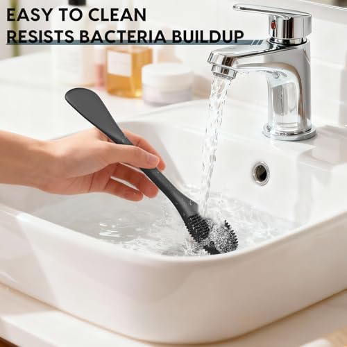 Silicone Facial Cleansing Brush - 2PC Double Ended Exfoliating Face Scrubber