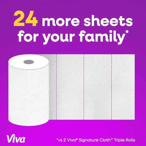 Viva Signature Cloth Paper Towels - 2 Family Triple Rolls, 141 Sheets Each