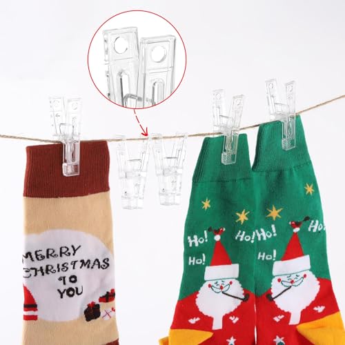 40 Pcs Beach Towel Clips - Durable Plastic Clothespins for Hanging