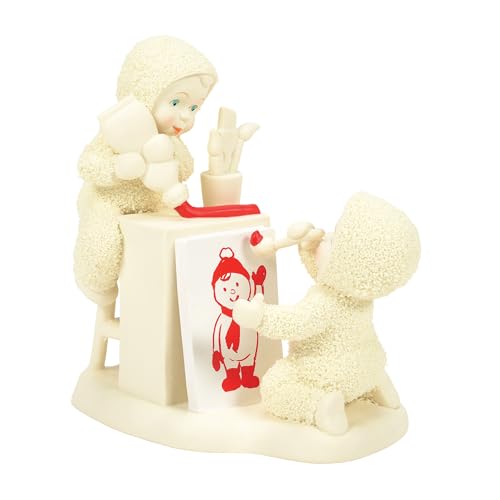 Snowbabies Christmas Figurine Set - Handmade Santa Portrait Collectible