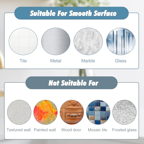 Adhesive Soap Dish for Shower Wall - Self-Draining Clear Plastic Holder