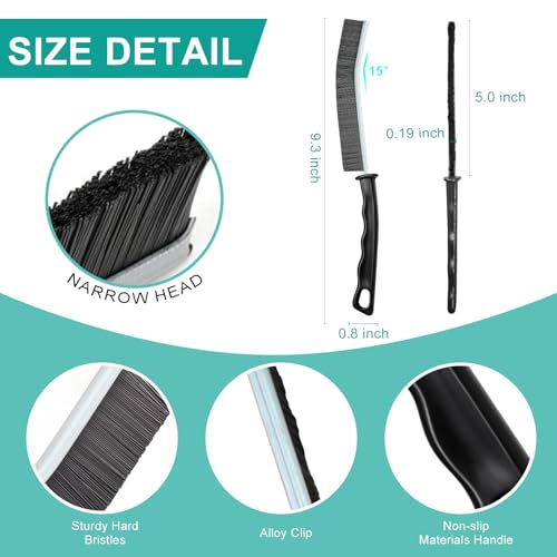 GRINCHAT 5 Pcs Hard Bristle Crevice Cleaning Brushes for Household, Kitchen & Bathroom