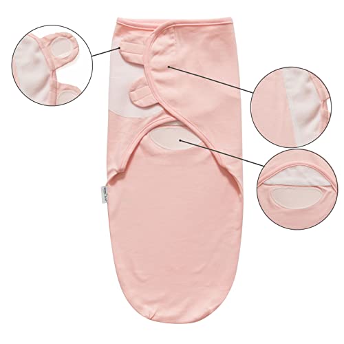 Pink Unicorn Baby Swaddle Blanket - 3 Pack Soft Cotton Wraps for Newborns 0-3 Months
