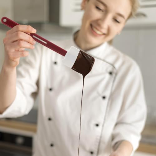 10-Inch Silicone Rubber Spatula – Heat Resistant Baking Tool