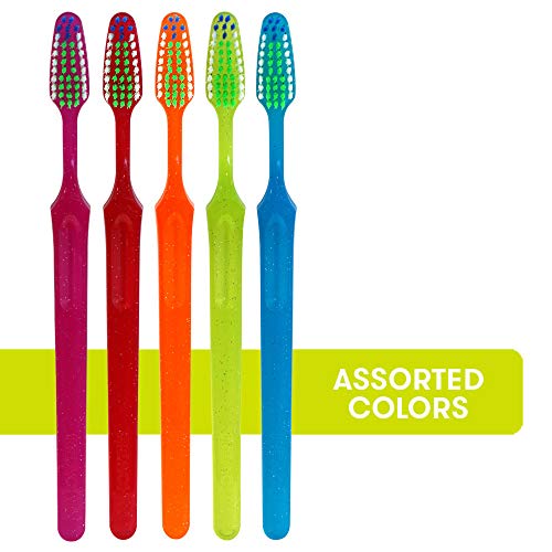 REACH Crystal Clean Medium Adult Toothbrush with Angled Neck