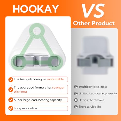 Hookay 10lbs Broom and Mop Grippers - Damage-Free Wall Holder