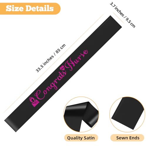 Nurse Graduation Satin Sash for Women | Class of 2025 Gift