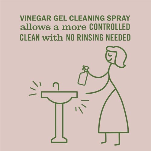 Mrs. Meyer's Vinegar Gel Cleaning Spray - Apple Blossom, 16 Fl Oz (Pack of 2)