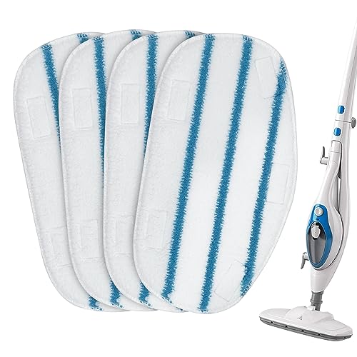 4 Pack PurSteam ThermaPro Steam Mop Pads - Washable Microfiber Replacement