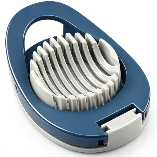 FANTEXY Stainless Steel Egg Slicer and Fruit Dicer - Easy Clean