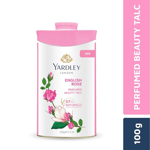 Yardley London English Rose Perfumed Deodorizing Talcum Powder 100g