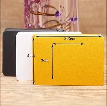 50 Pcs Hair Clip Display Cards Kraft Paper for Bows and Barrettes