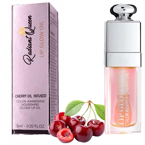 Radiant Queen Hydrating Lip Glow Oil - Watermelon Moisturizing Lip Plumper