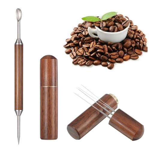 Espresso Coffee Stirrer Tool with Latte Art Pen - 6 Needles