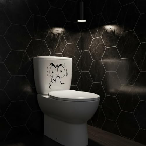 Abstract Animal Print Toilet Lid Decals - Humorous Bathroom Stickers