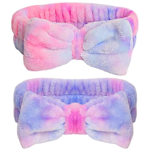 Microfiber Face Wash Headband 2Pcs Soft Bow Skincare Spa Headband