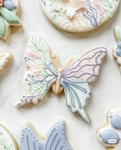 Butterfly Cookie Cutters Set - 3 Stainless Steel Baking Molds for Spring & Holidays