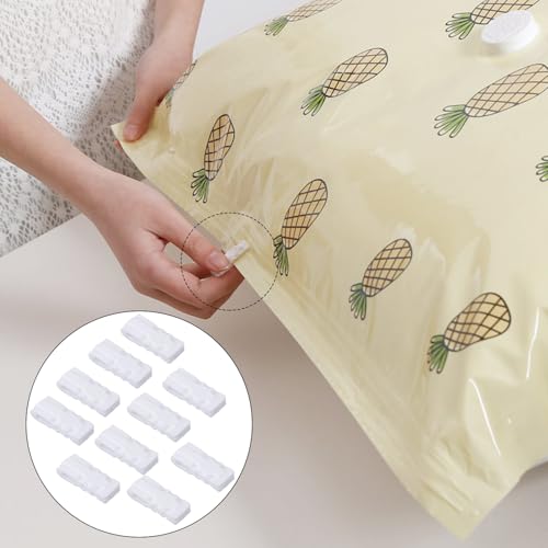 10-Pack Vacuum Storage Bag Clips for Clothes & Bedding