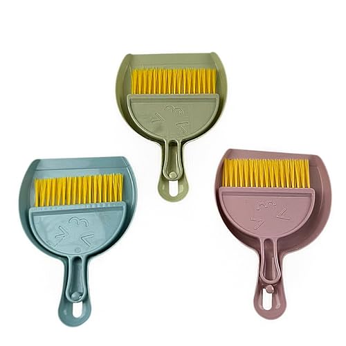 3PCS Mini Hand Broom and Dustpan Set for Easy Cleaning