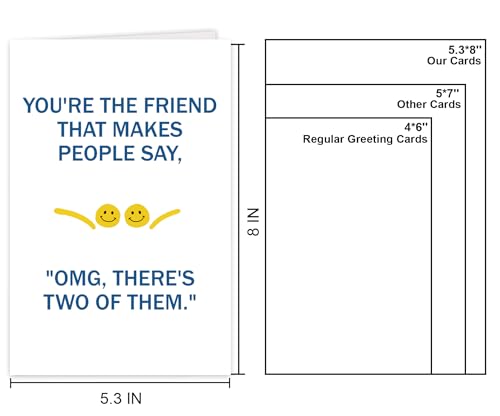 Funny Best Friend Birthday Card - Lighthearted Joke for Besties