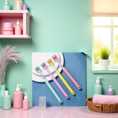 Three-Sided Soft Hair Toothbrush with Wrap-Around Design for Deep Oral Care