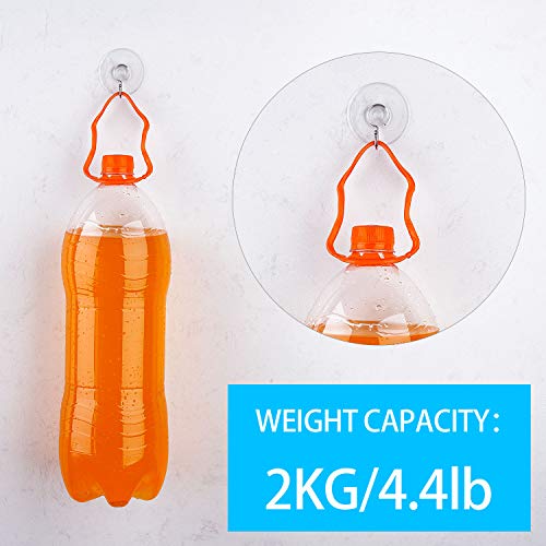 Awpeye 40-Pack Clear Suction Cup Hooks - 1.8" Heavy Duty PVC Wall Hooks