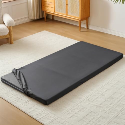 Twin Fitted Sheet for 4 Inch Trifold Mattress - Gray