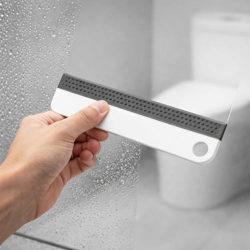 Mini Silicone Squeegee Set - 2 Pack Small Handheld Window Scraper