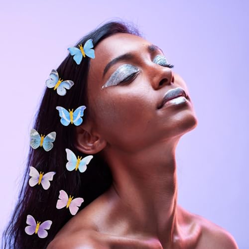 Semato 20 Pieces 3D Butterfly Hair Clips Y2K Hair Accessories for Women