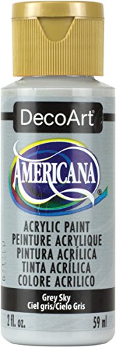 DecoArt Americana Acrylic Paint, 2 oz - Grey Sky - Premium Craft Paint