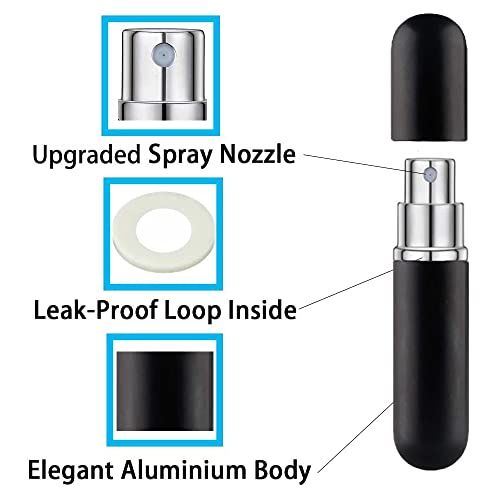 Travel Refillable Perfume Atomizer 5ml Portable Spray Bottles Set