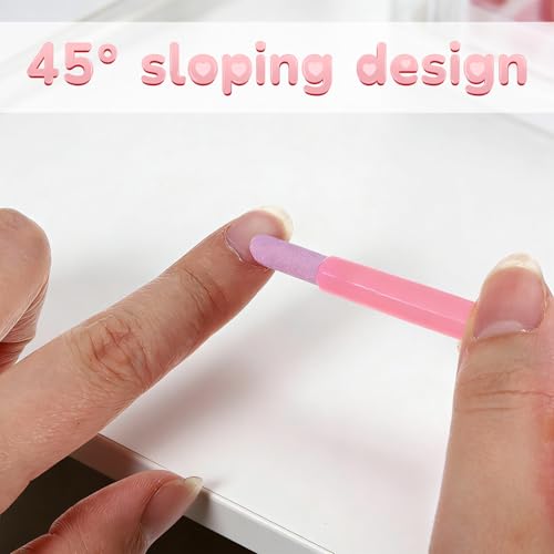 Hadnfe 15 PCS Pumice Stone Nail File Pen Cuticle Pusher Manicure Set