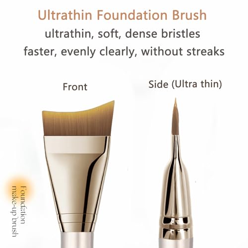 ZORLYS Angled Ultra-Thin Foundation Brush & Face Mask Applicator