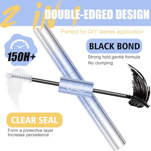 Ailynalash 2-in-1 Lash Cluster Glue Bond and Seal Waterproof 10ml