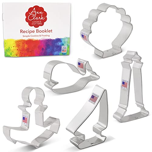 Nautical Cookie Cutter Set - 5 Piece Ocean Themed Baking Tools