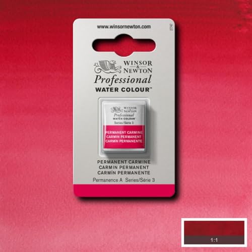 Winsor & Newton Professional Watercolor Half Pan - Permanent Carmine