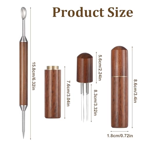 Espresso Coffee Stirrer Tool with Latte Art Pen - 6 Needles