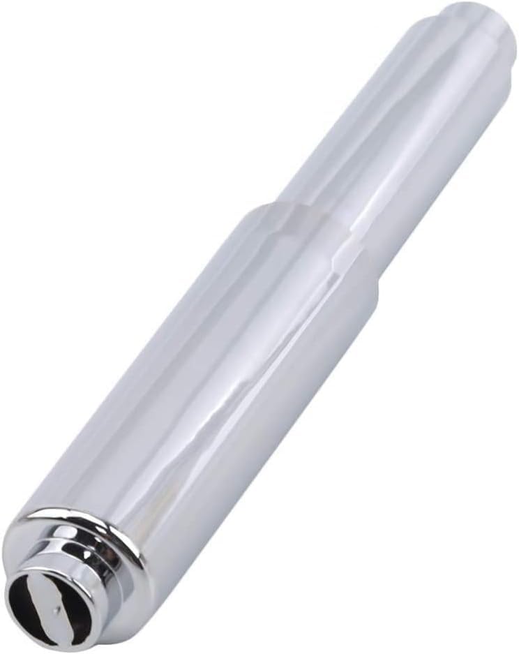 Spring-Loaded Silver Toilet Paper Holder for Easy Replacement