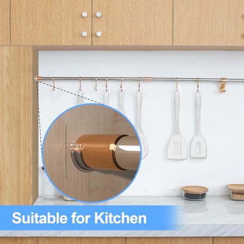 12 Pack Heavy Duty Adhesive Shower Rod Holders - No Drilling