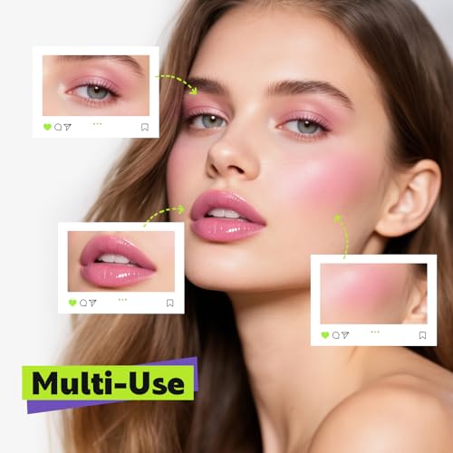 Glam Code Liquid Blush for Cheeks & Lips 2-Pack - Hydrating Natural Finish