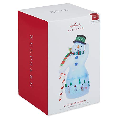Christmas Snowman Lantern Ornament with Light - Dated 2019, Keepsake Christmas Decor