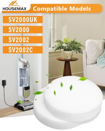 2 Pack Foam Filter Replacement for Shark Freestyle Vacuums