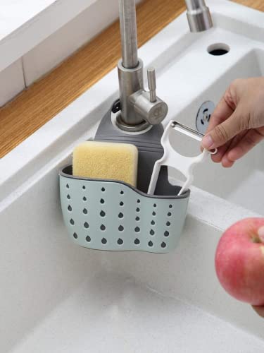 Vanvene Kitchen Sink Shelf with Suction Cup - Double Decker Organizer