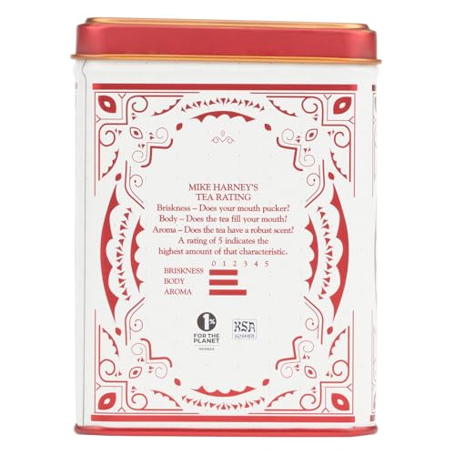 Holiday Black Tea in Decorative Tin - Spiced Citrus & Vanilla Flavored Blend