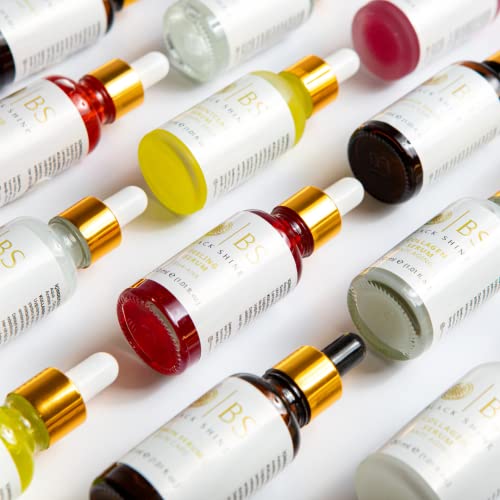 Black Shine Vitamin C Serum with Hyaluronic Acid Brightening Face Serum