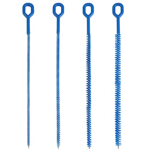 4-Piece Extra Long Straw Cleaner Brush Set for Reusable Cups & Bottles