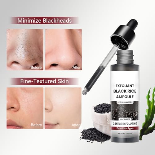 Black Rice Exfoliating Face and Body Ampoule Serum with Hyaluronic Acid