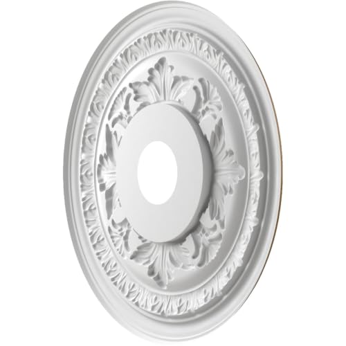 Ekena Millwork 19" PVC Ceiling Medallion in Metallic Champagne Bronze