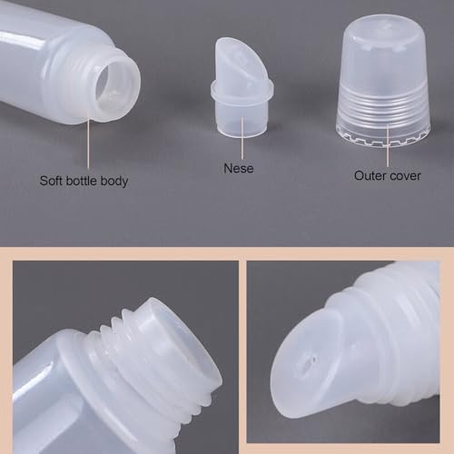 Empty Lip Gloss Tubes 15ml Refillable Squeezable Containers 8 Pcs