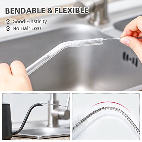 Hiware 8-Piece Straw Cleaner Brush Set - Food Grade Stainless Steel